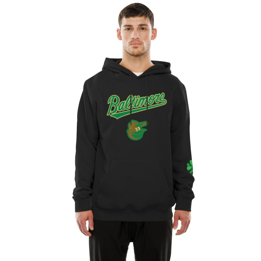Baltimore Orioles New Era 2026 St. Patrick's Day Fleece Hoodie - Black Hoodies