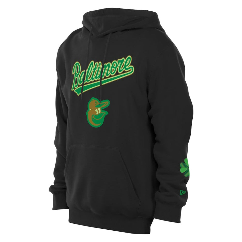 Baltimore Orioles New Era 2026 St. Patrick's Day Fleece Hoodie - Black Hoodies