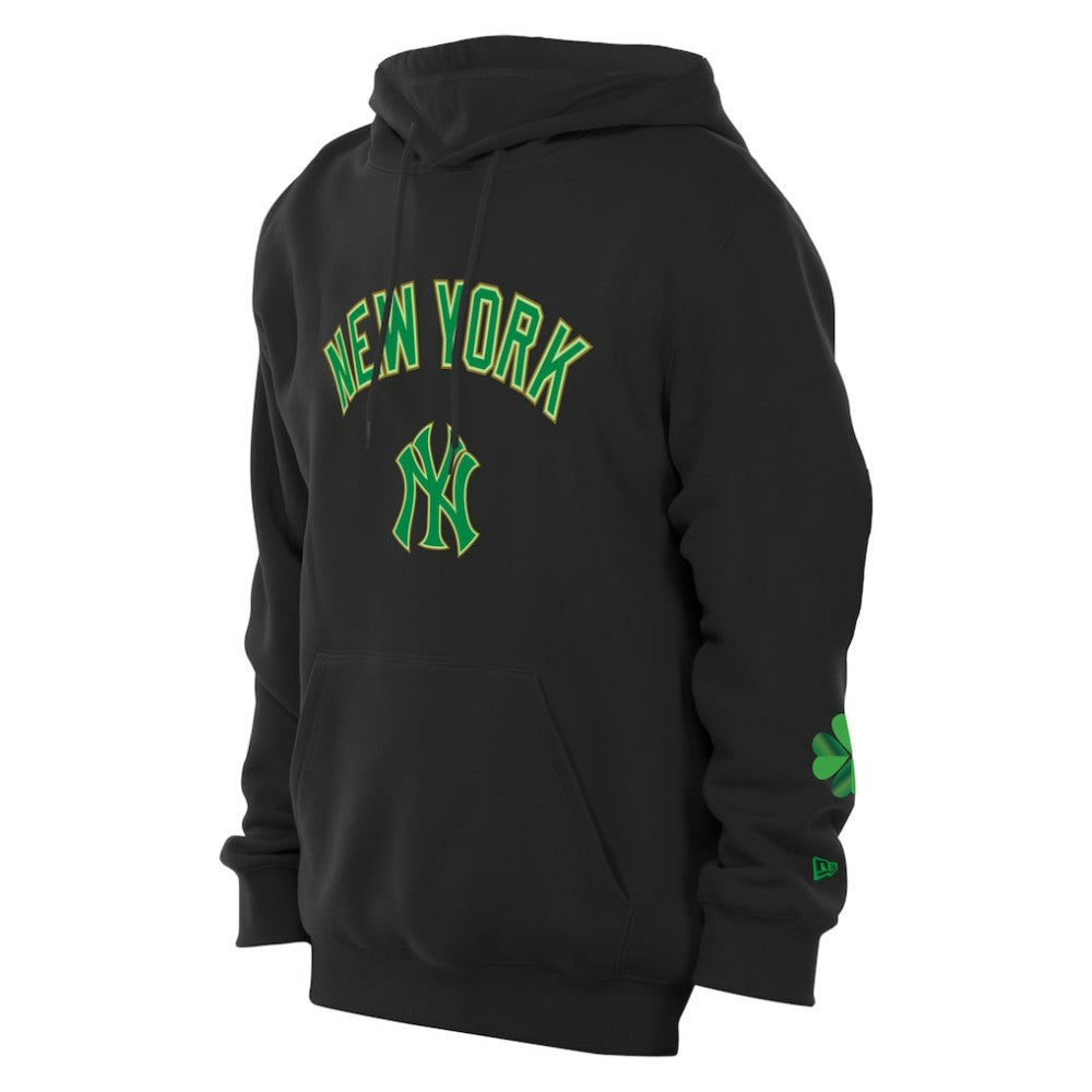 New York Yankees New Era 2026 St. Patrick's Day Fleece Hoodie - Black Hoodies