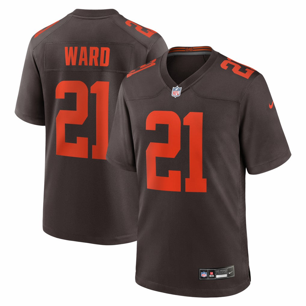 Denzel Ward Cleveland Browns Alpha Dawg Game Jersey - Brown Jerseys