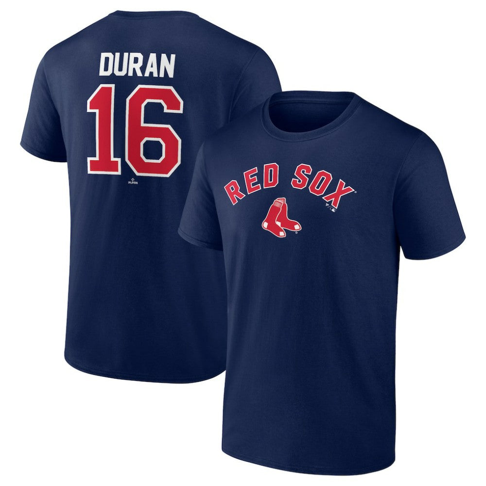 Jarren Duran Boston Red Sox Winning Streak Name & Number T-Shirt - Navy T-shirts