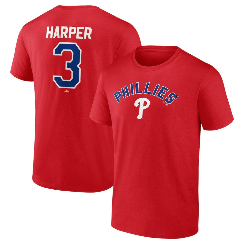 Bryce Harper Philadelphia Phillies Winning Streak Name & Number T-Shirt - Red T-shirts