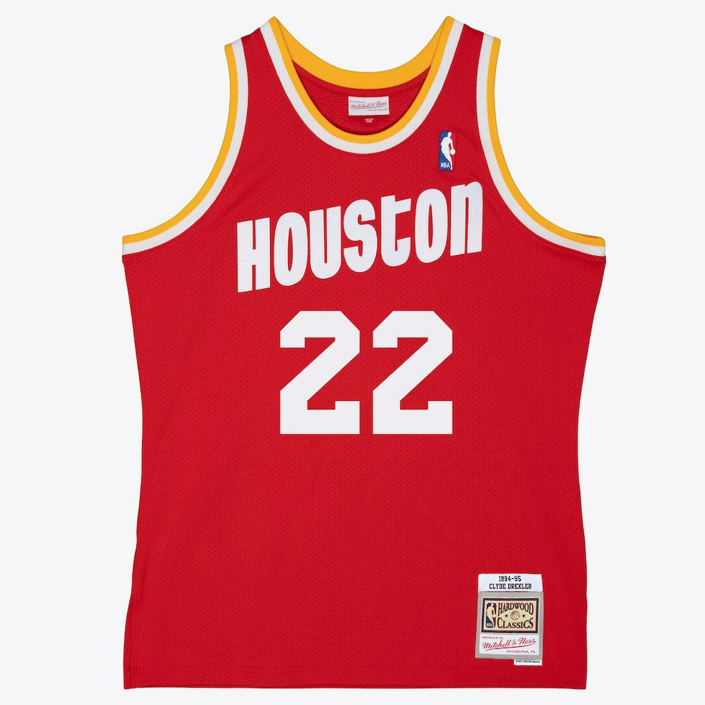 Clyde Drexler Houston Rockets 1994/95 Swingman Jersey Red - Mitchell & Ness