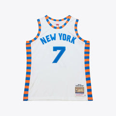 Carmelo Anthony New York Knicks 2015-16 Hardwood Classics Authentic Jersey White - Mitchell & Ness