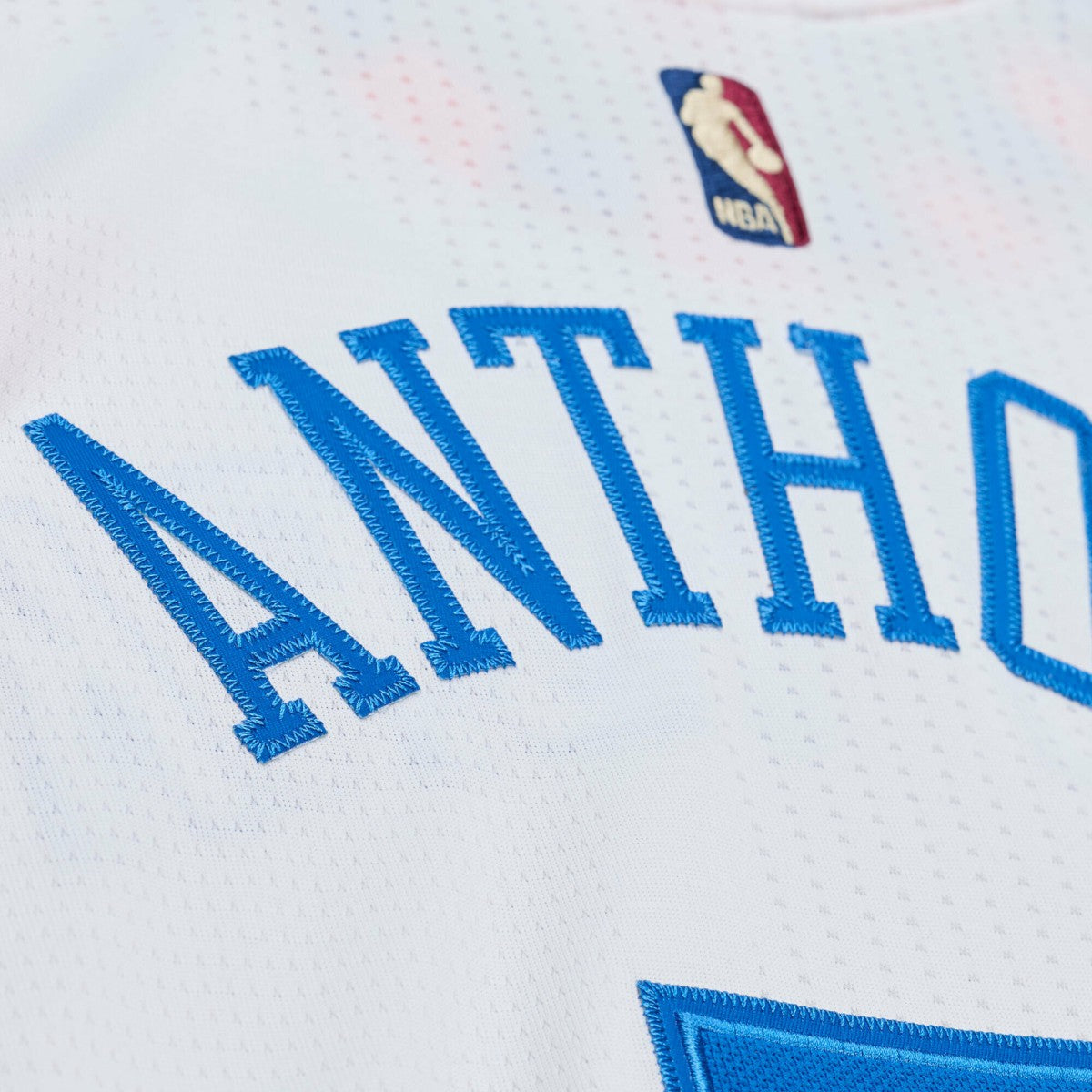 Carmelo Anthony New York Knicks 2015-16 Hardwood Classics Authentic Jersey White - Mitchell & Ness