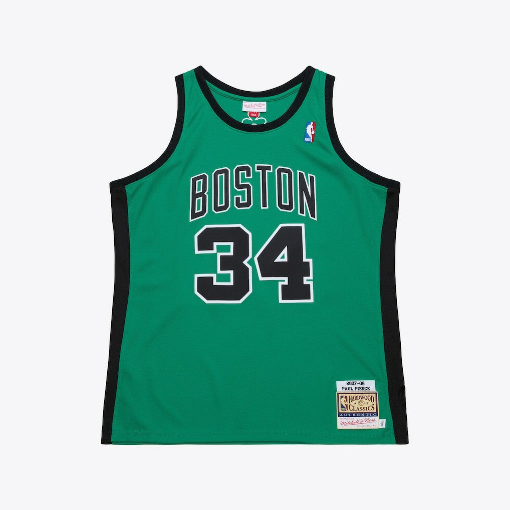 Paul Pierce Boston Celtics 2007-08 Hardwood Classics Authentic Jersey Kelly Green - Mitchell & Ness
