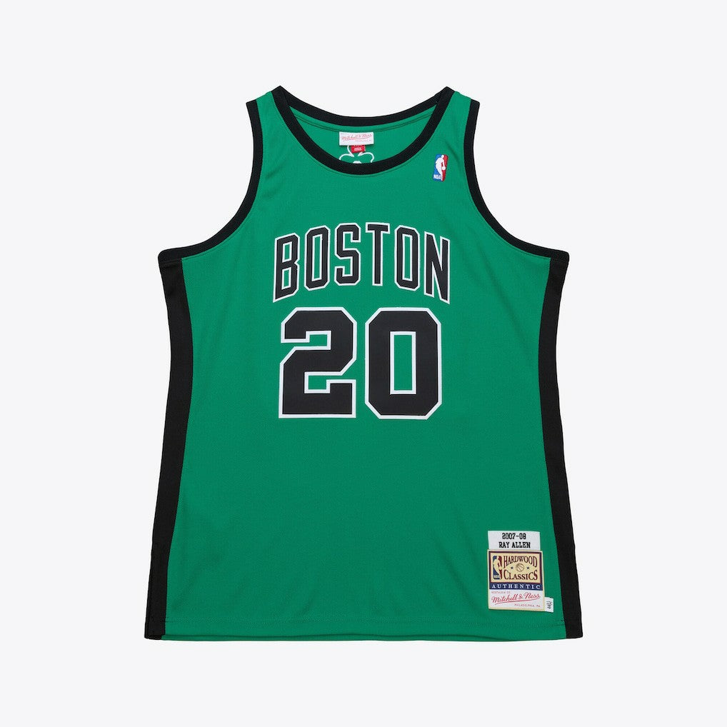 Ray Allen Boston Celtics 2007-08 Hardwood Classics Authentic Jersey Kelly Green - Mitchell & Ness
