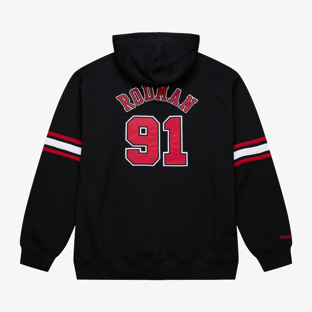 Dennis Rodman Chicago Bulls Name & Number Hoodie Black - Mitchell & Ness outlet