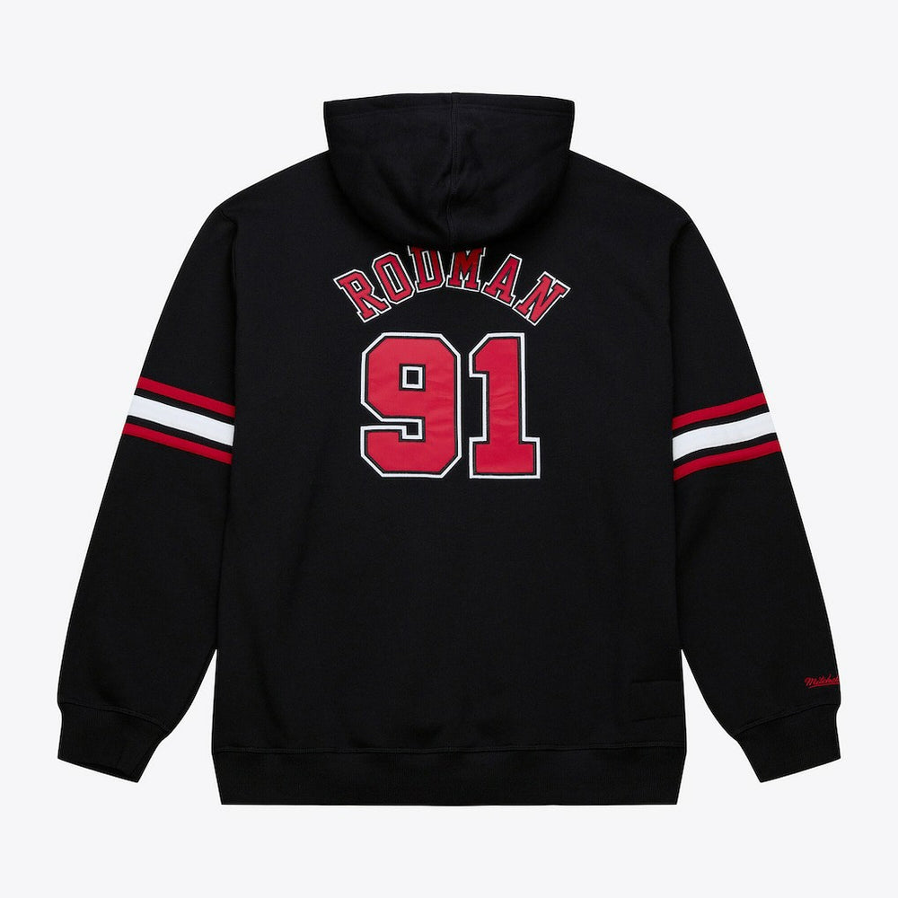 Dennis Rodman Chicago Bulls Name & Number Hoodie Black - Mitchell & Ness outlet