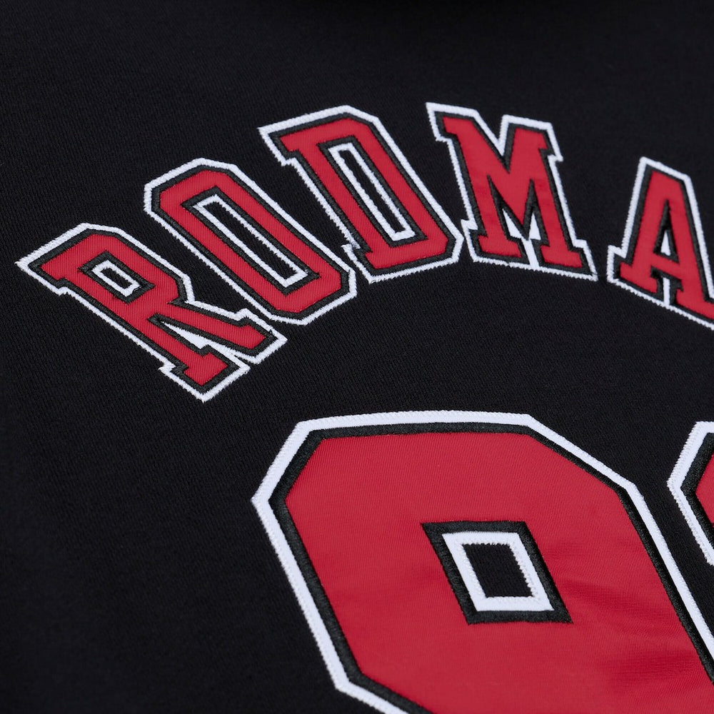 Dennis Rodman Chicago Bulls Name & Number Hoodie Black - Mitchell & Ness outlet