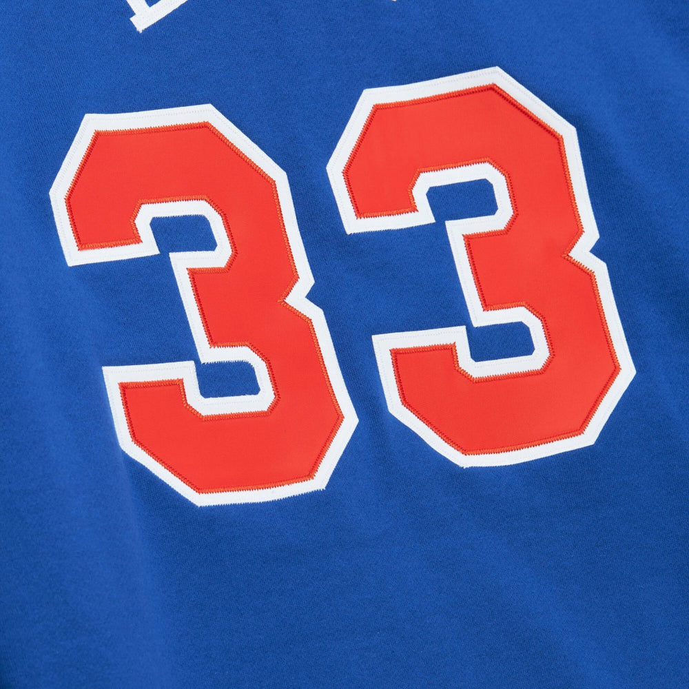 Patrick Ewing New York Knicks Name & Number Hoodie Blue - Mitchell & Ness outlet