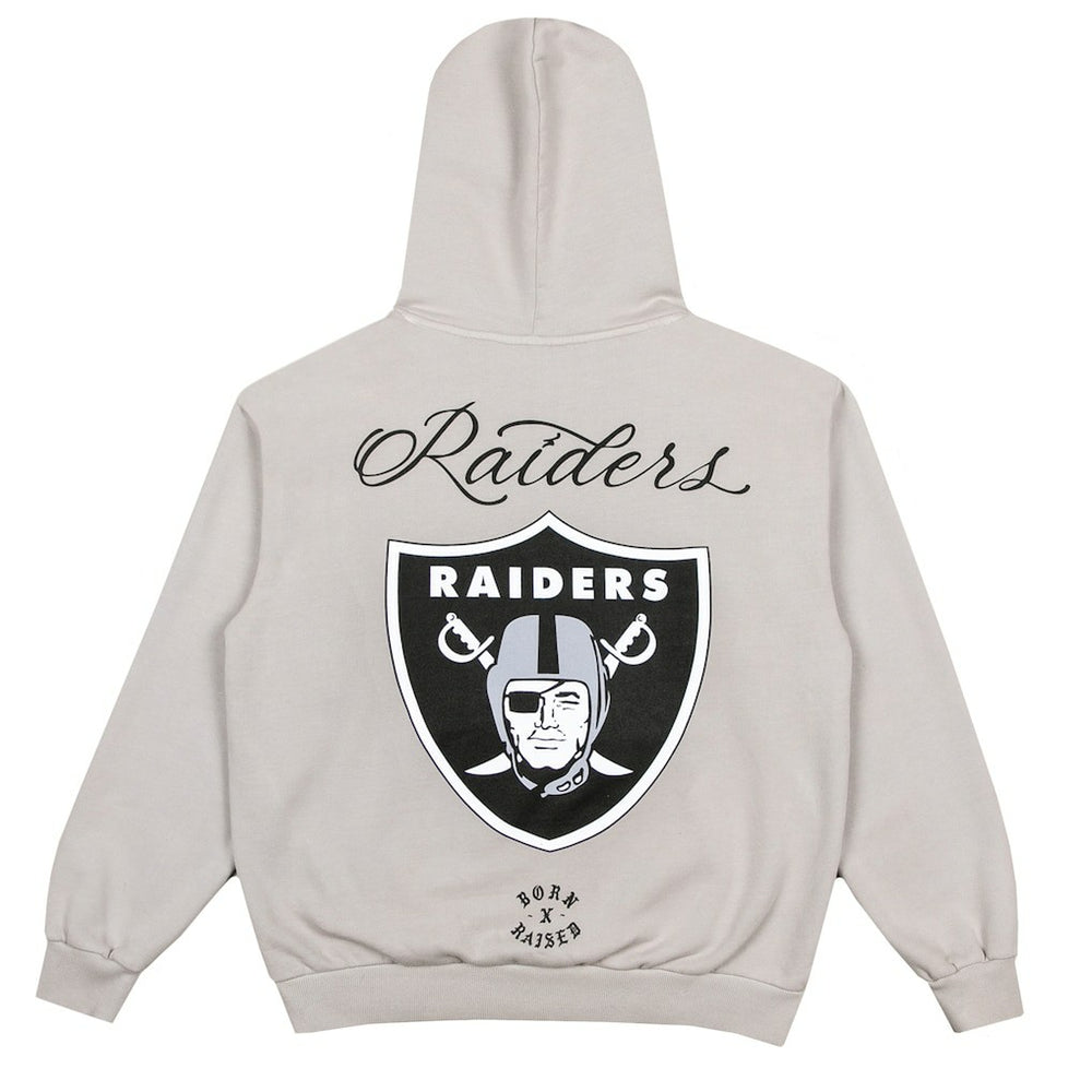 Las Vegas Raiders Born x Raised Unisex Fine Line Hoodie - Silver Hoodies