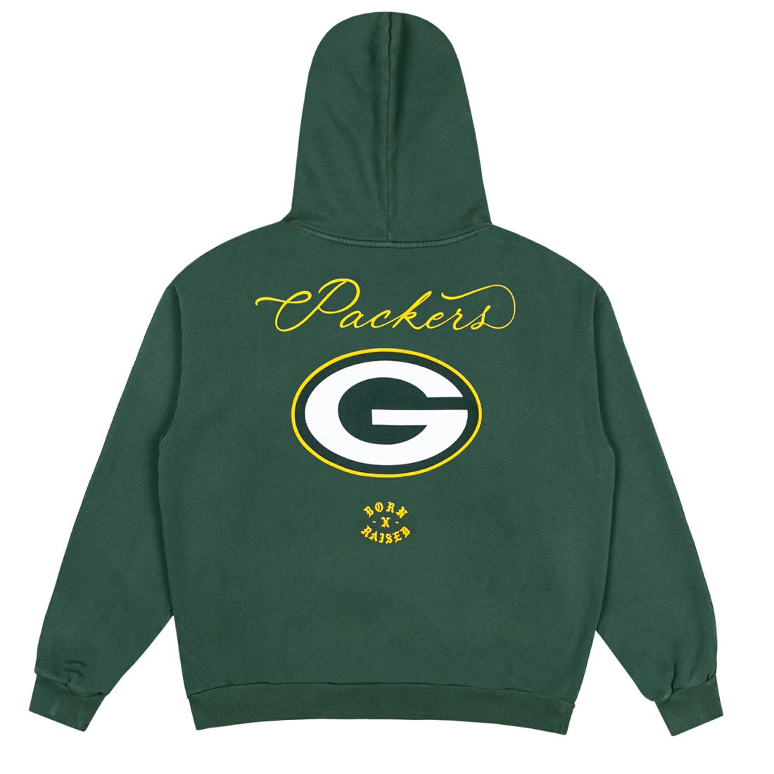 Green Bay Packers Born x Raised Unisex Fine Line Hoodie - Green Hoodies