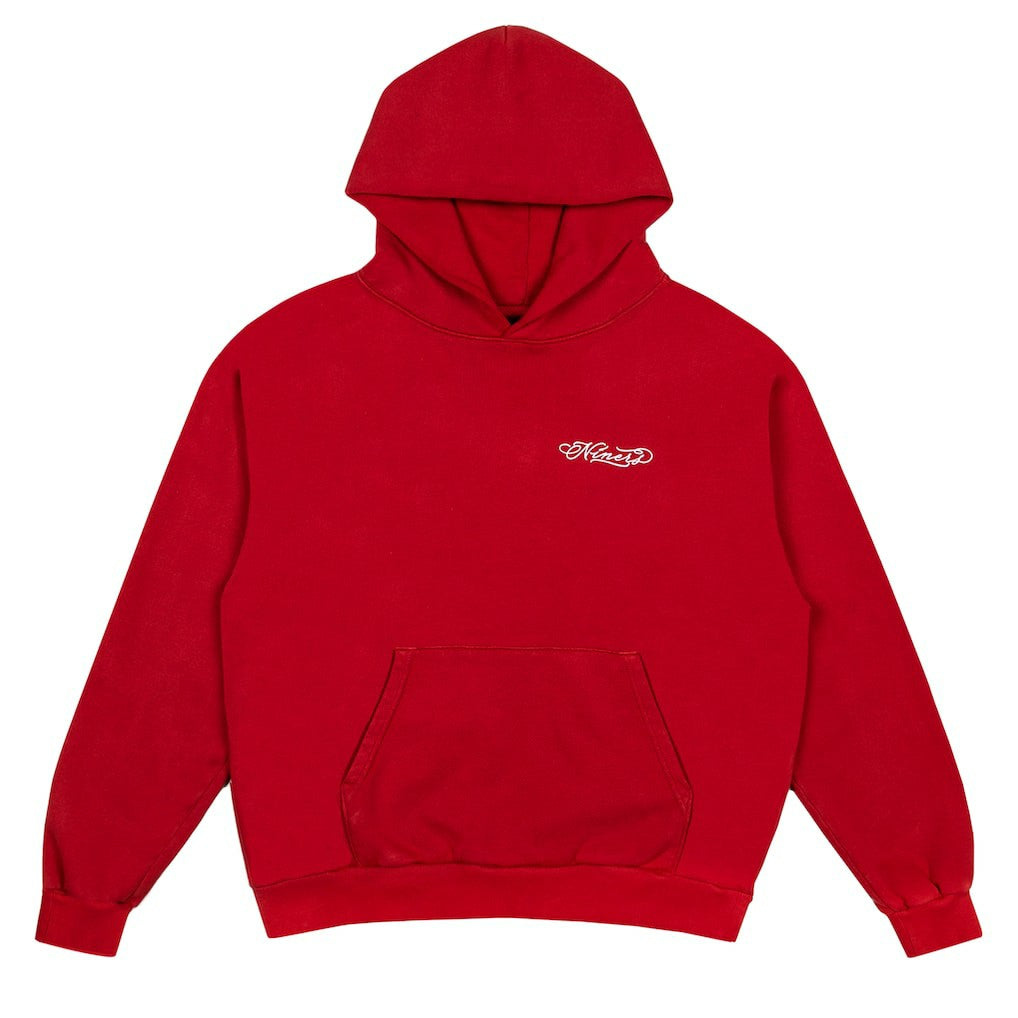 San Francisco 49ers Born x Raised Unisex Fine Line Hoodie - Scarlet Hoodies