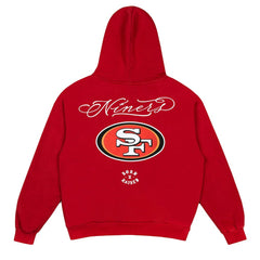 San Francisco 49ers Born x Raised Unisex Fine Line Hoodie - Scarlet Hoodies