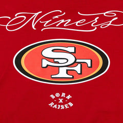 San Francisco 49ers Born x Raised Unisex Fine Line Hoodie - Scarlet Hoodies