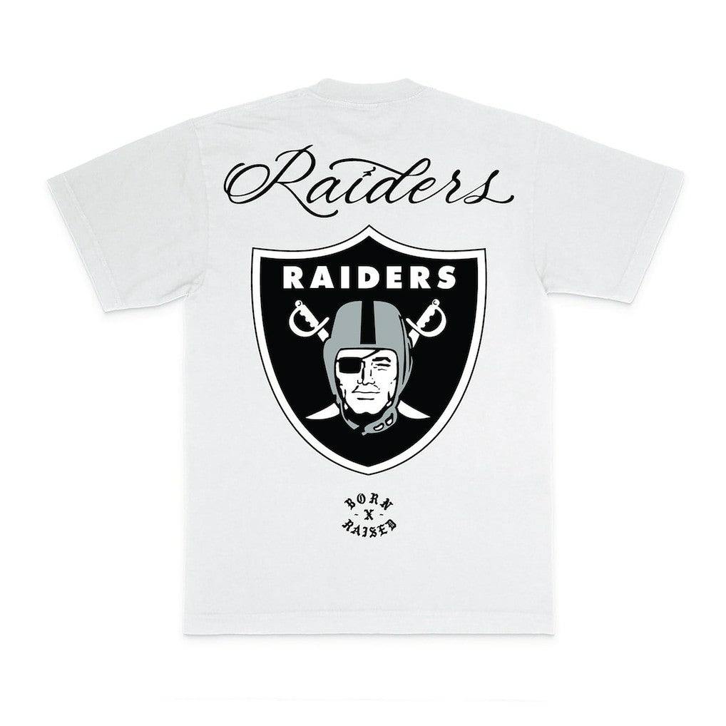 Las Vegas Raiders Born x Raised Unisex Fine Line T-Shirt - White T-shirts