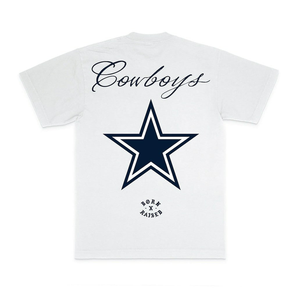 Dallas Cowboys Born x Raised Unisex Fine Line T-Shirt - White T-shirts