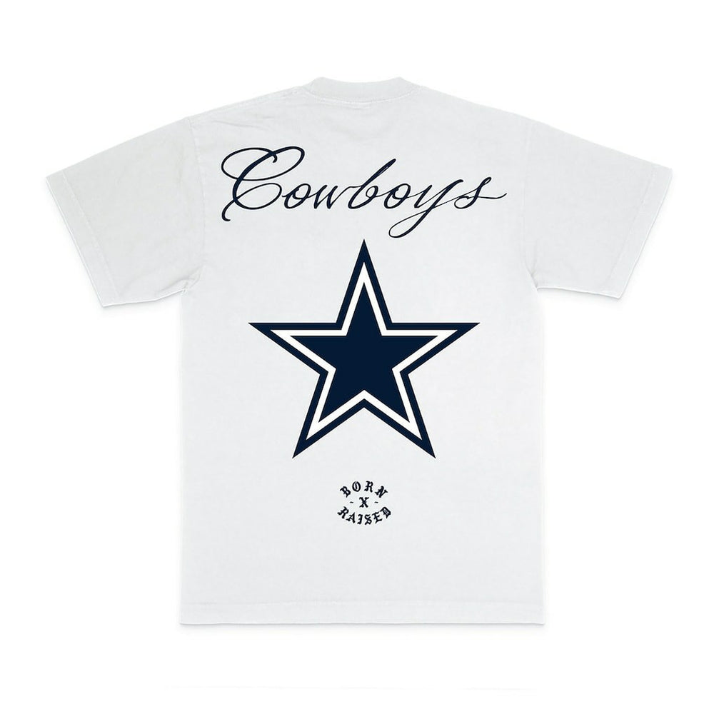 Dallas Cowboys Born x Raised Unisex Fine Line T-Shirt - White T-shirts