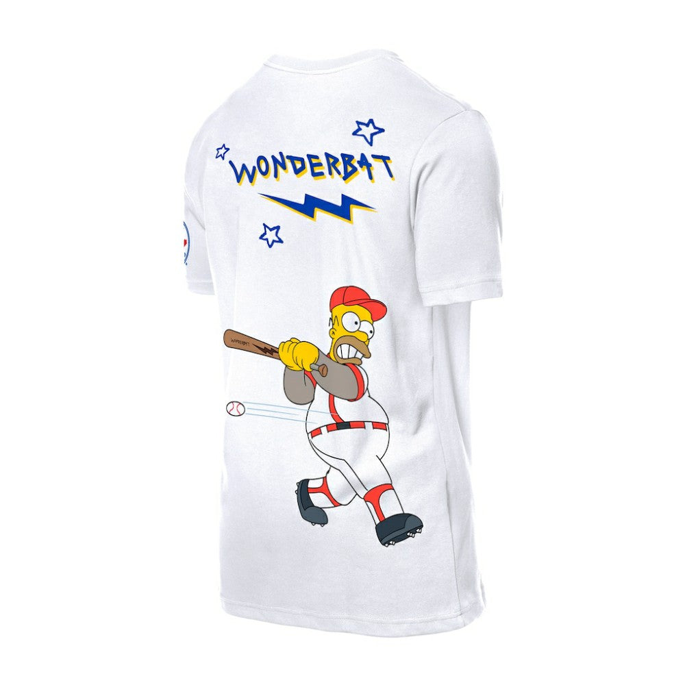 Toronto Blue Jays New Era MLB x Simpsons Homer Wonderbat T-Shirt - White T-shirts
