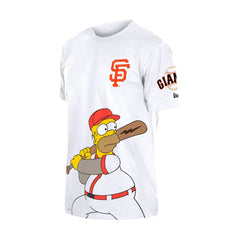 San Francisco Giants New Era MLB x Simpsons Homer Wunderbat SS Tee - White