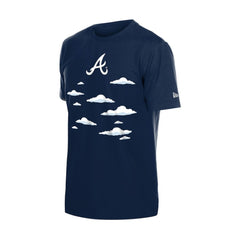 Atlanta Braves New Era MLB x Simpsons 2026 Collab Clouds T-Shirt - Navy T-shirts