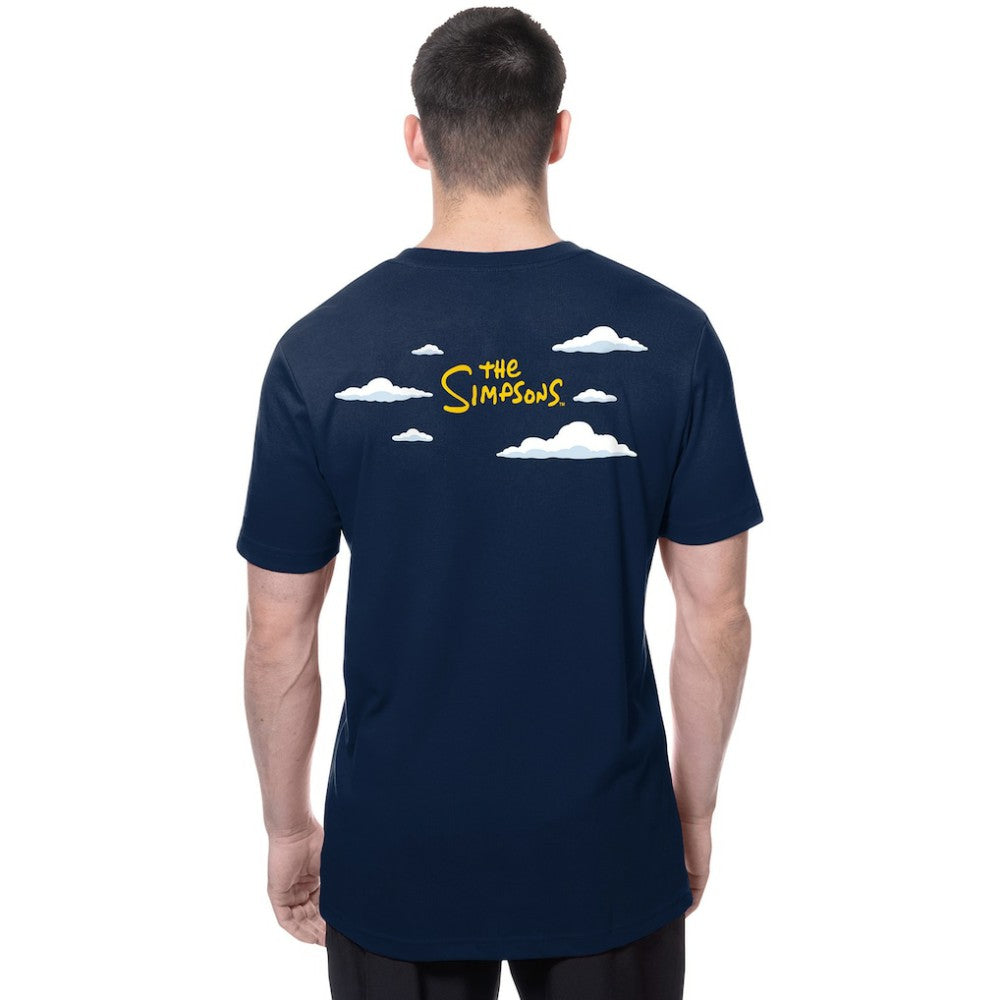 Houston Astros New Era MLB x Simpsons 2026 Collab Clouds T-Shirt - Navy T-shirts