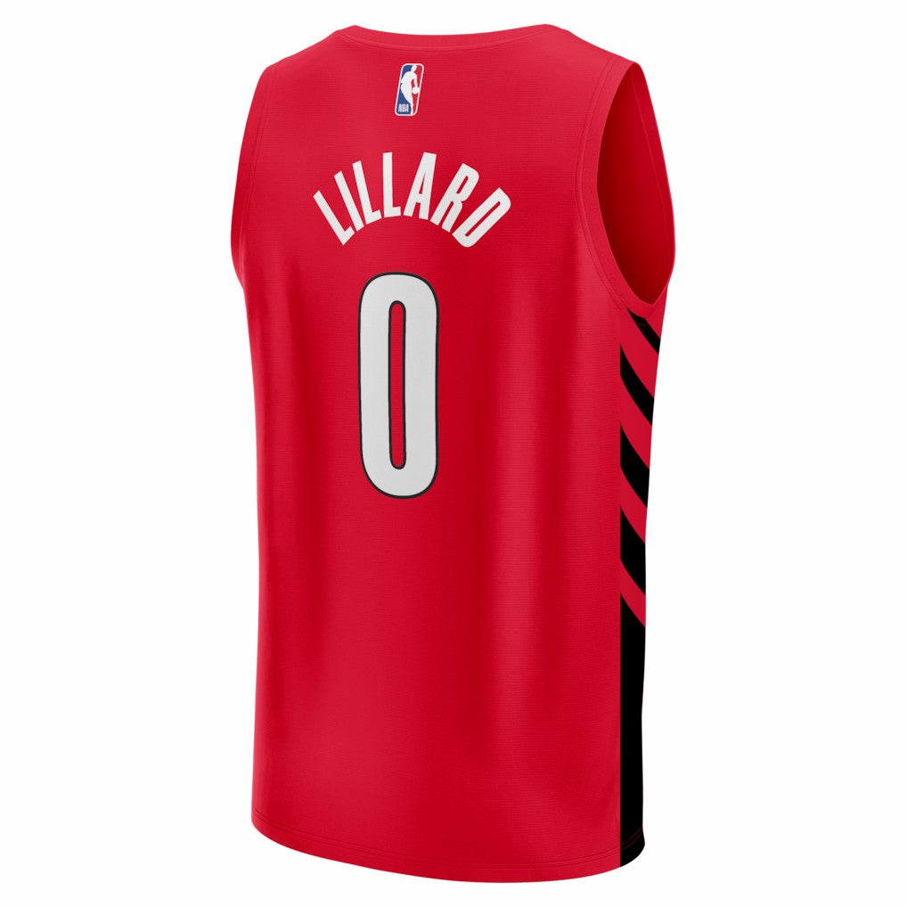 Damian Lillard Portland Trail Blazers Fast Break Replica Jersey Red Statement Edition - Fanatics