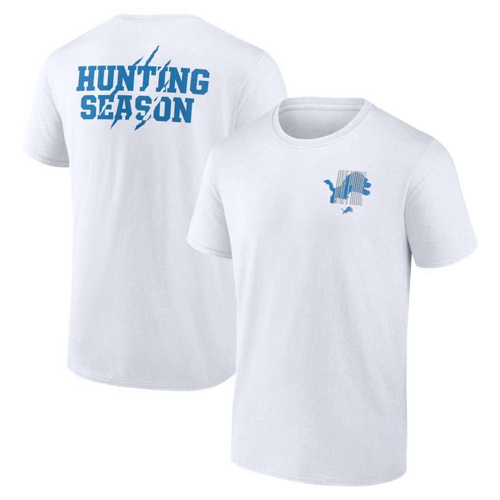 Detroit Lions Hunting Season T-Shirt - White T-shirts