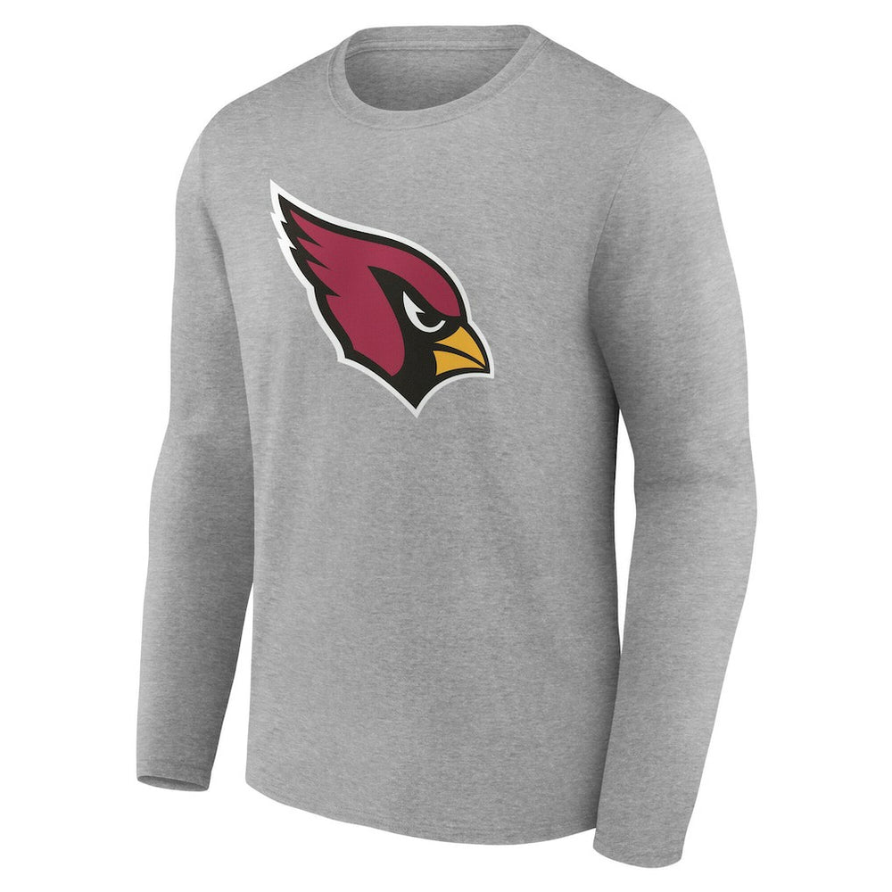 Arizona Cardinals Team Authentic Personalized Name & Number Long Sleeve T-Shirt - Gray T-shirts