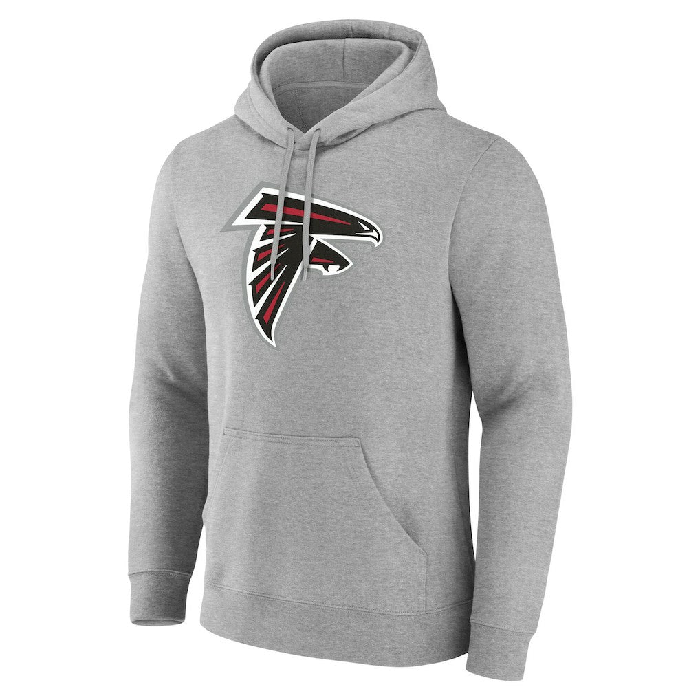 Atlanta Falcons Team Authentic Personalized Name & Number Hoodie - Gray Hoodies