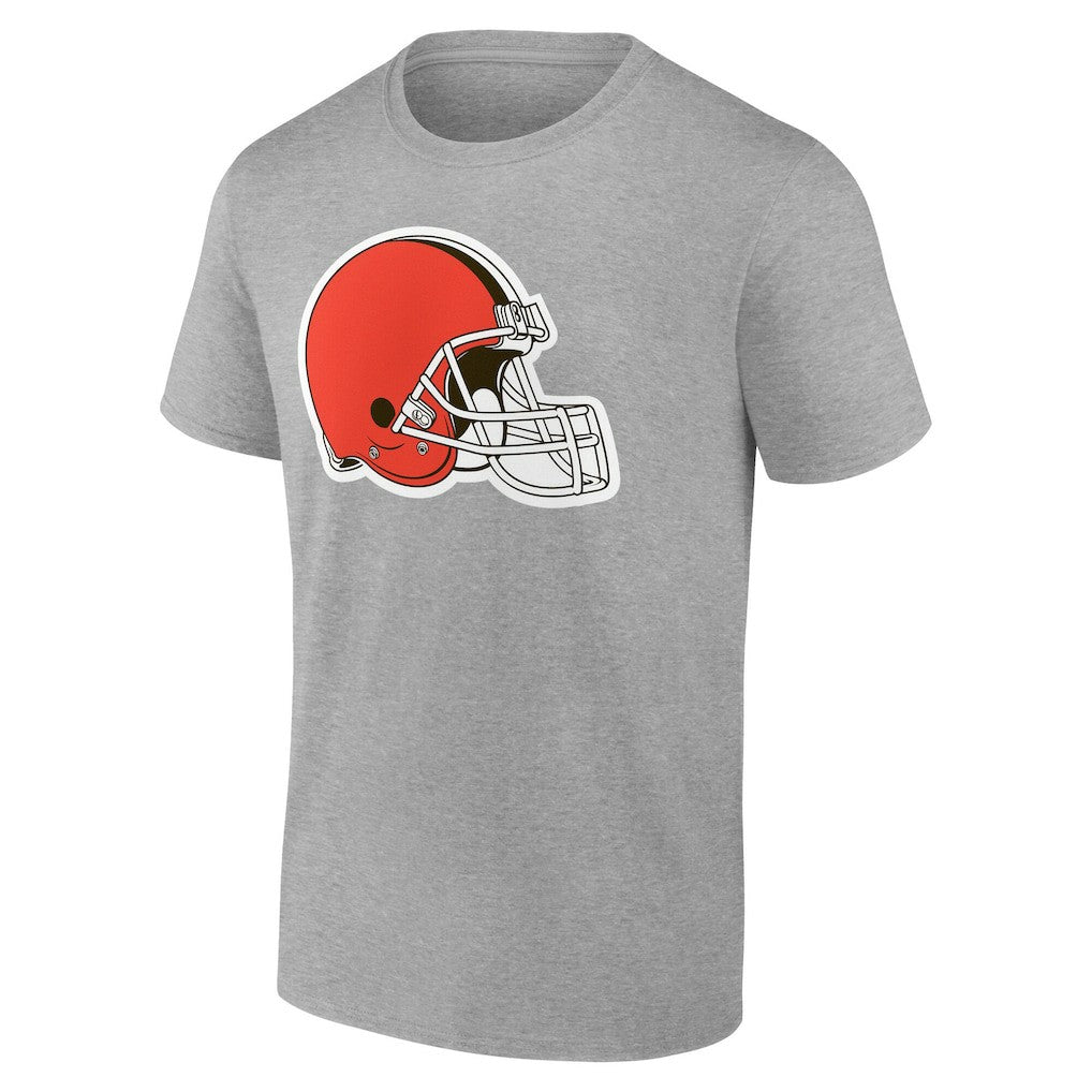 Cleveland Browns Team Authentic Personalized Name & Number T-Shirt - Gray T-shirts