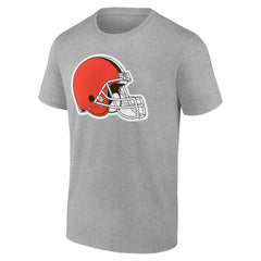 Cleveland Browns Team Authentic Personalized Name & Number T-Shirt - Gray T-shirts
