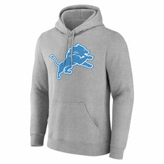 Detroit Lions Team Authentic Personalized Name & Number Hoodie - Gray Hoodies