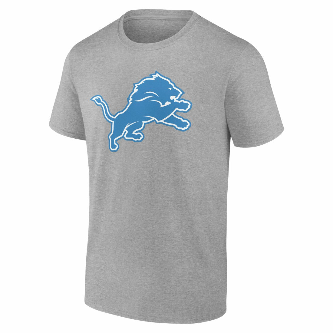 Detroit Lions Team Authentic Personalized Name & Number T-Shirt - Gray T-shirts