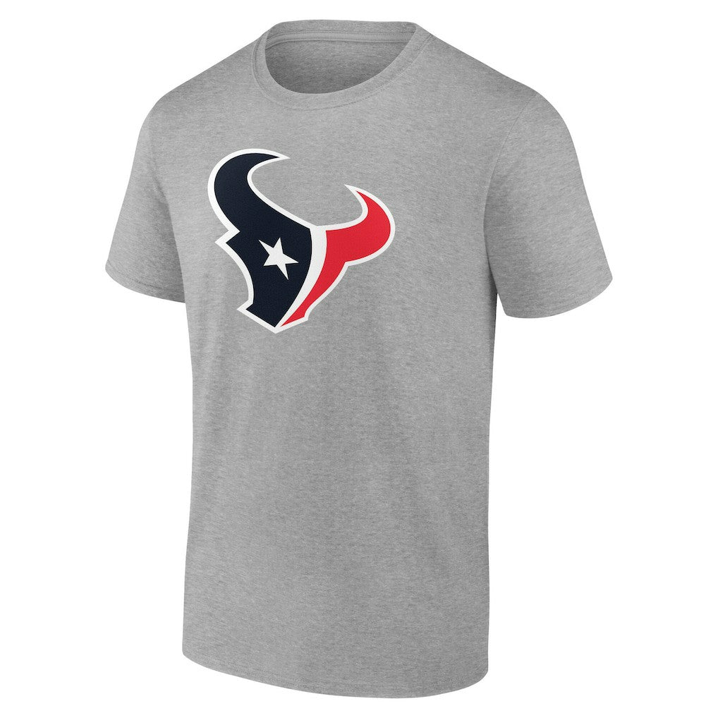 Houston Texans Team Authentic Personalized Name & Number T-Shirt - Gray T-shirts