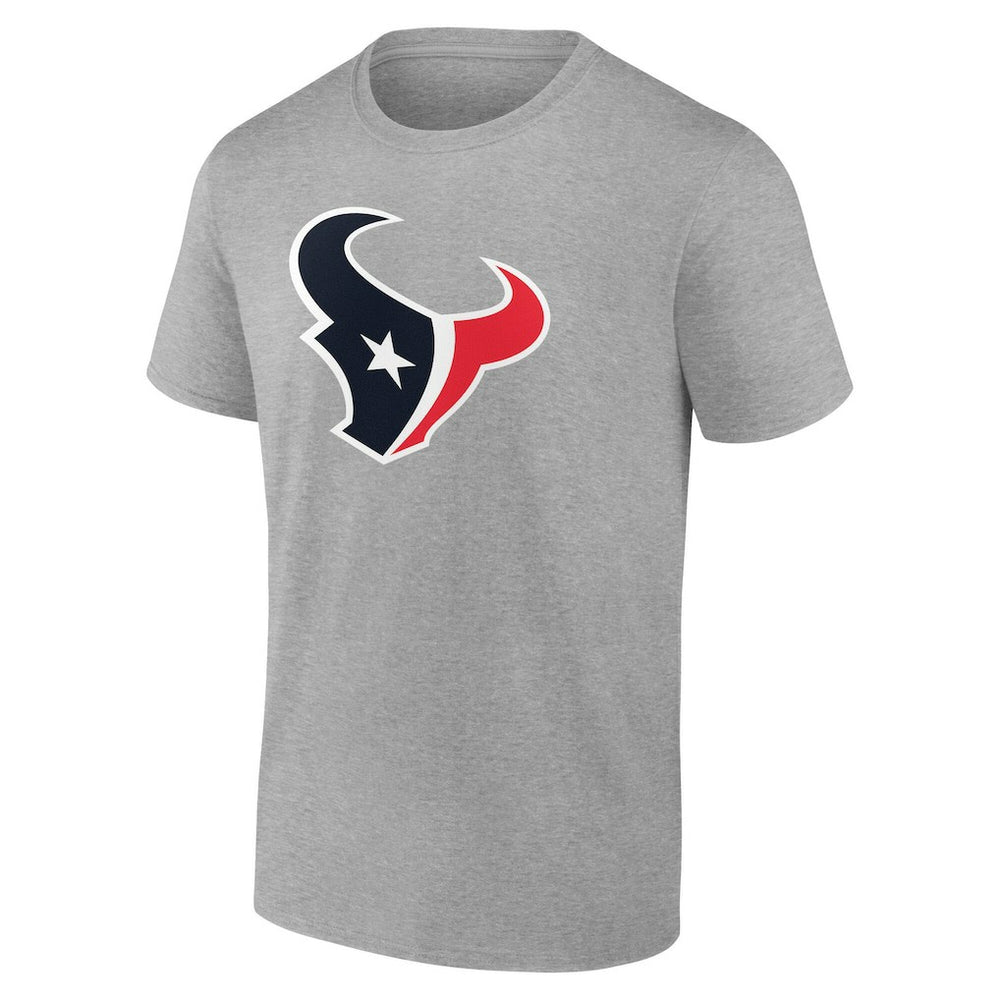 Houston Texans Team Authentic Personalized Name & Number T-Shirt - Gray T-shirts