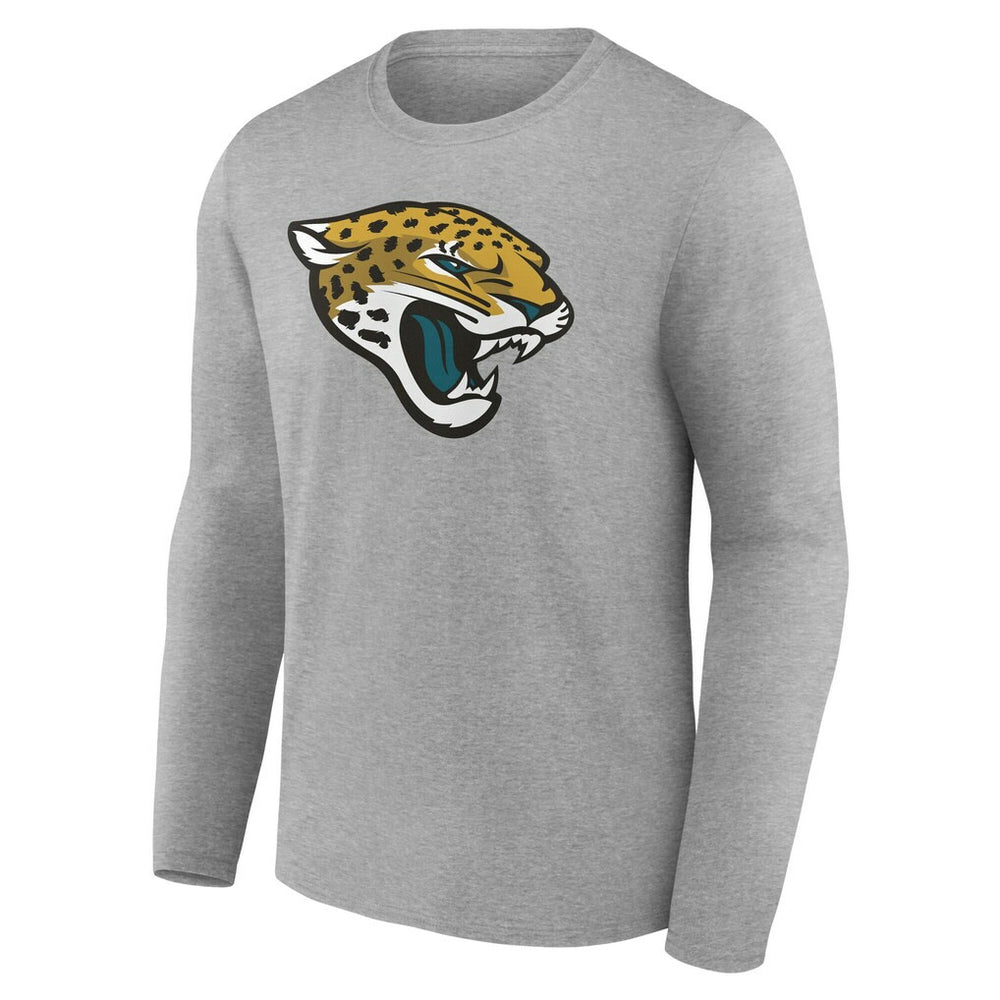 Jacksonville Jaguars Team Authentic Personalized Name & Number Long Sleeve T-Shirt - Gray T-shirts