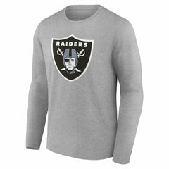 Las Vegas Raiders Team Authentic Personalized Name & Number Long Sleeve T-Shirt - Gray T-shirts
