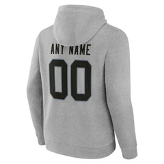 Las Vegas Raiders Team Authentic Personalized Name & Number Hoodie - Gray Hoodies