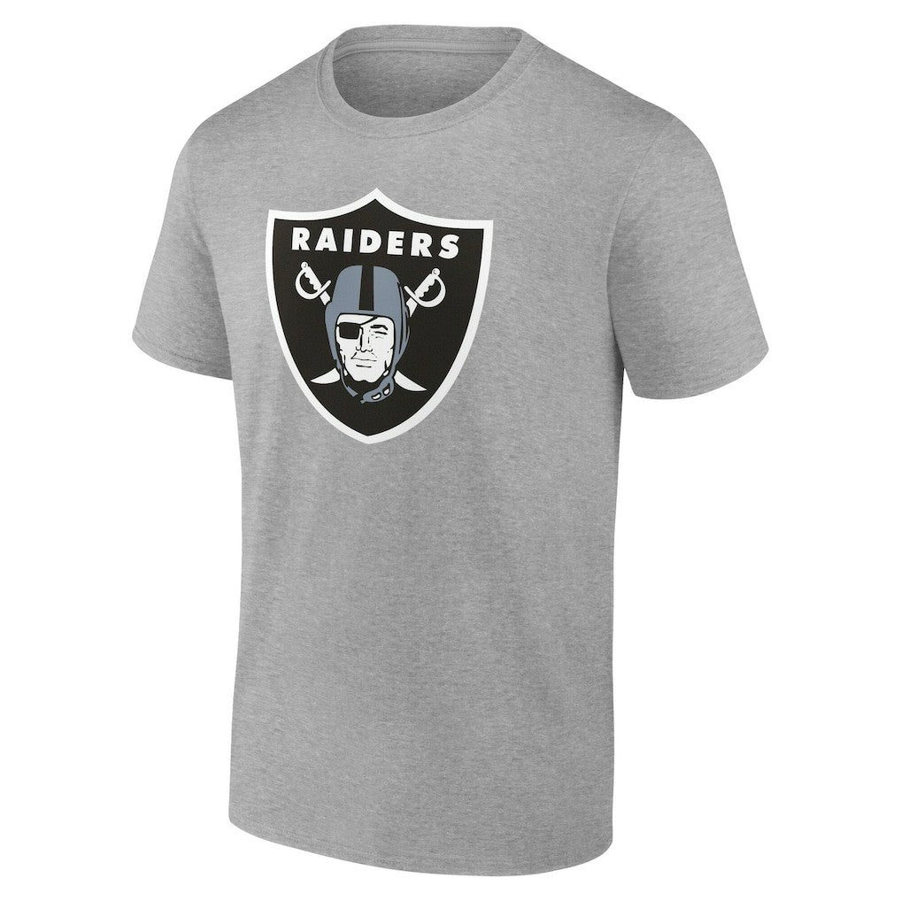 Las Vegas Raiders Team Authentic Personalized Name & Number T-Shirt - Gray T-shirts