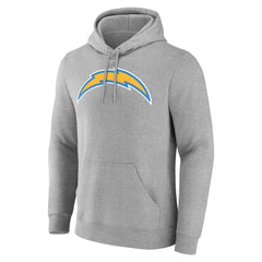 Los Angeles Chargers Team Authentic Personalized Name & Number Hoodie - Gray Hoodies