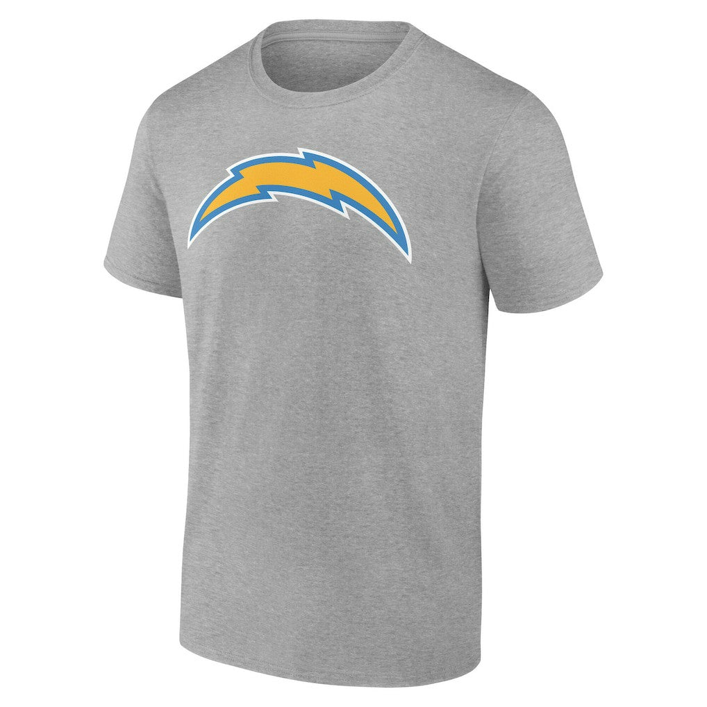 Los Angeles Chargers Team Authentic Personalized Name & Number T-Shirt - Gray T-shirts