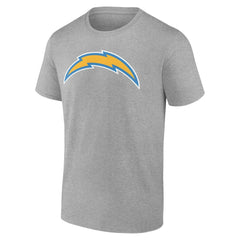 Los Angeles Chargers Team Authentic Personalized Name & Number T-Shirt - Gray T-shirts