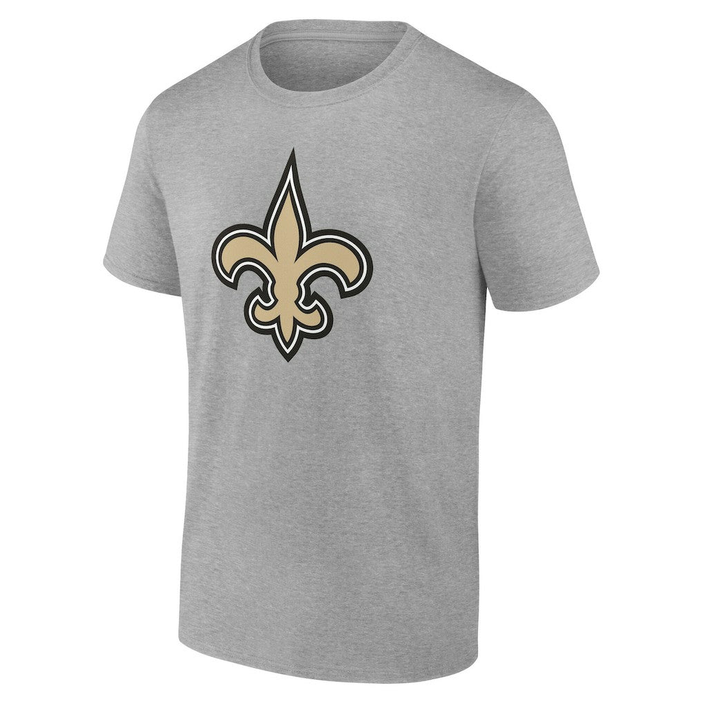 New Orleans Saints Team Authentic Personalized Name & Number T-Shirt - Gray T-shirts
