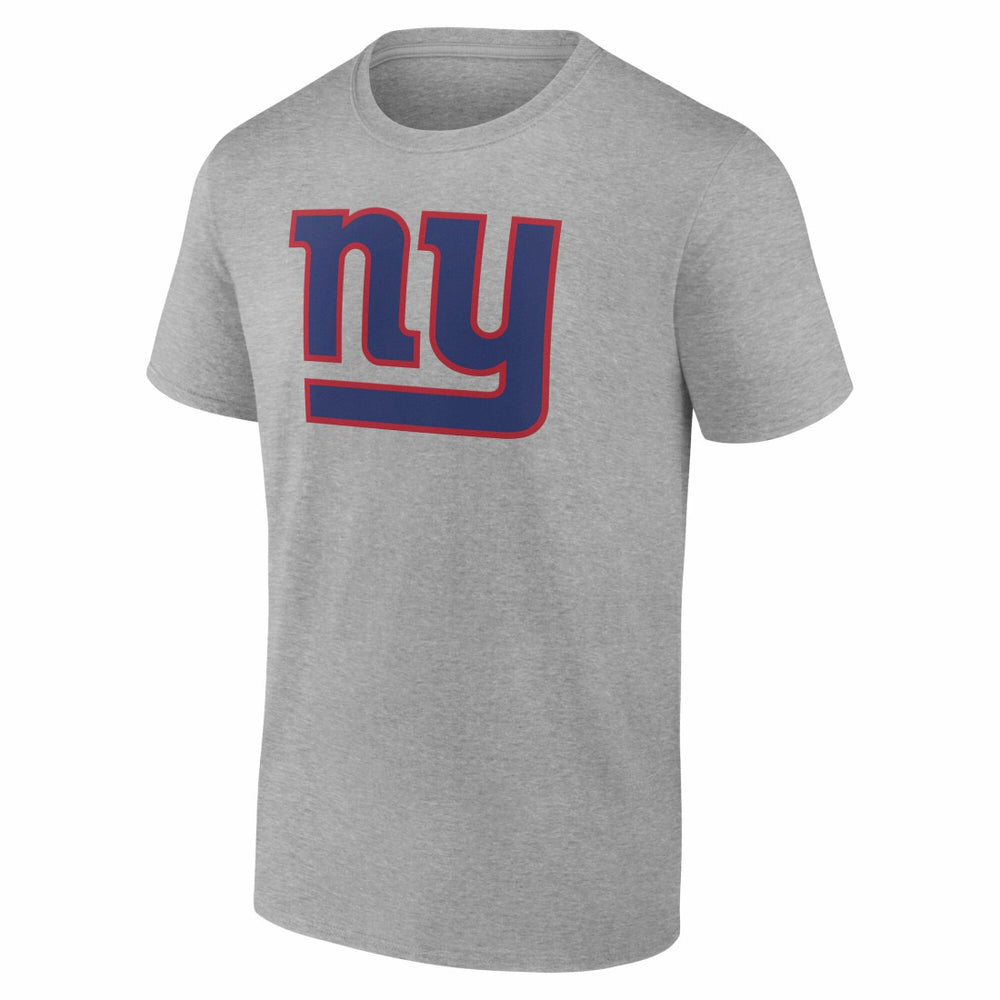 New York Giants Team Authentic Personalized Name & Number T-Shirt - Gray T-shirts