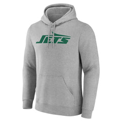 New York Jets Team Authentic Personalized Name & Number Hoodie - Gray Hoodies