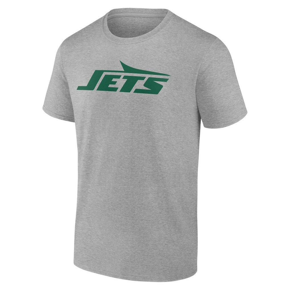 New York Jets Team Authentic Personalized Name & Number T-Shirt - Gray T-shirts