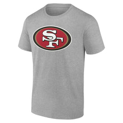 San Francisco 49ers Team Authentic Personalized Name & Number T-Shirt - Gray T-shirts