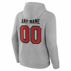 Tampa Bay Buccaneers Team Authentic Personalized Name & Number Hoodie - Gray Hoodies